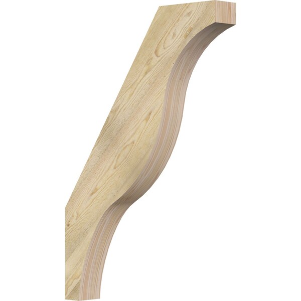 Ekena Millwork 4"W x 26"D x 38"H Funston Rough Sawn Knee Brace, Douglas Fir BRC04X26X38FST00RDF - main